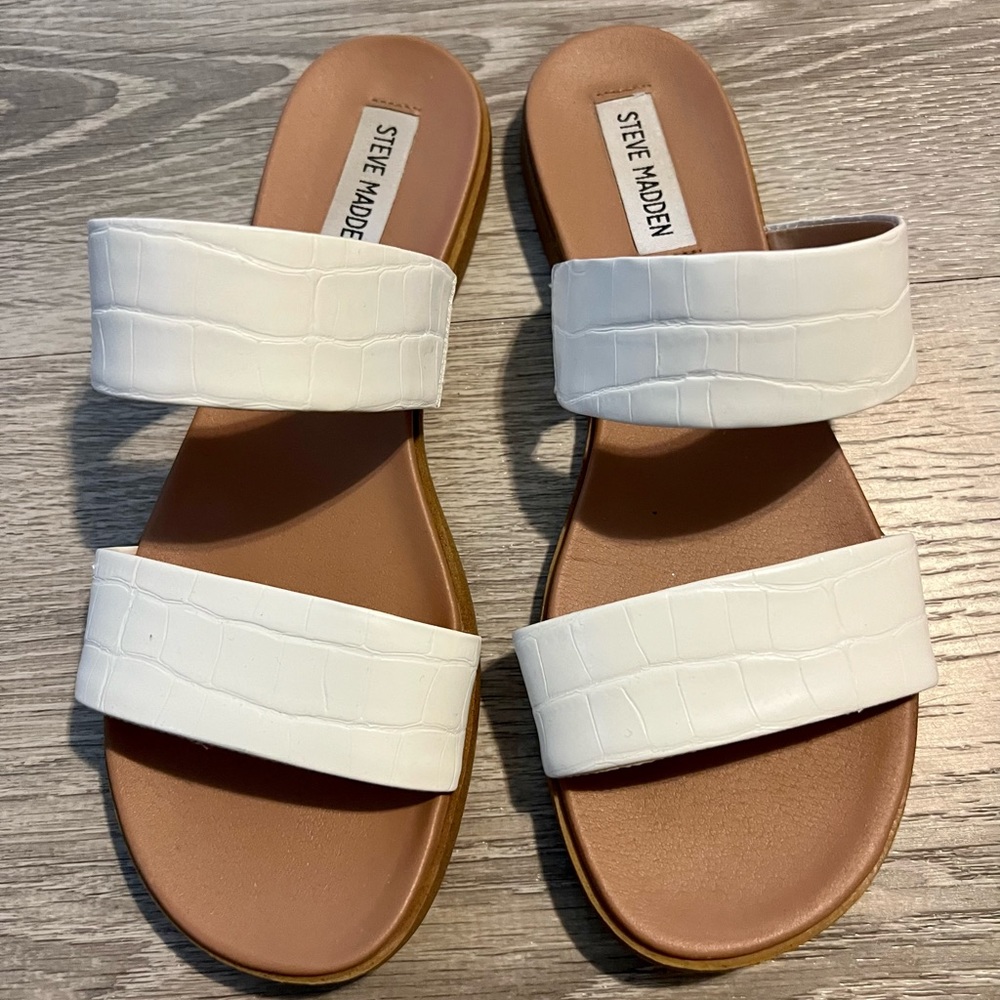 Steve Madden Dual Strap Slide Sandal